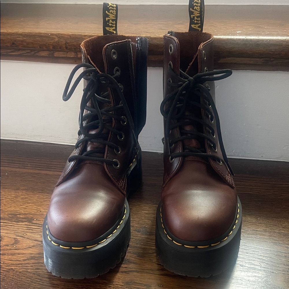 Dr. Martens JadonWomen's Dark Brown Combat Boots